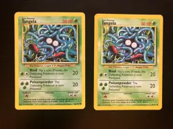 2x Tangela #66/102 Base Set 2000 Regular Non-Holo Unlimited Pokemon Cards MP - Image 1