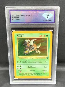 DSG 7 Pinsir 9/64 Jungle 1999 Holo Rare Unlimited Graded Pokemon Tcg Card NM - Image 1