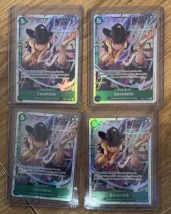4x Cavendish EB01-012 SR The Best Vol. 2 – One Piece English 4 Card Playset - Image 1