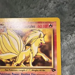 Pokemon Blaine's Ninetales Gym Challenge Rare 60HP 21/132 Card 2000 - NM - Image 3