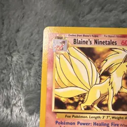Pokemon Blaine's Ninetales Gym Challenge Rare 60HP 21/132 Card 2000 - NM - Image 4