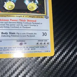 Pokemon Card Snorlax Jungle Unlimited Holo Rare Vintage WOTC 11/64 182 💎NM💎 - Image 3