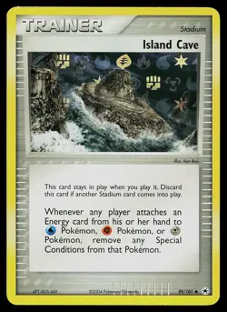 Pokemon Card - Island Cave Hidden Legends 89/101 Uncommon Reverse Holo - Image 1