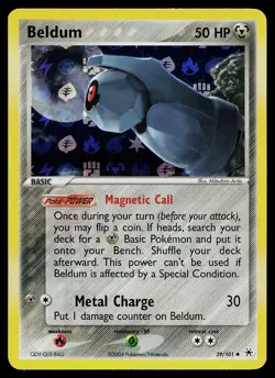 Pokemon Card - Beldum Hidden Legends 29/101 Uncommon Reverse Holo - Image 1