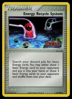 Pokemon Card - Energy Recycle System Power Keepers 73/108 Reverse Holo Stamped - Image 1