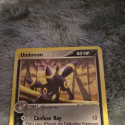 Pokemon Umbreon EX Sandstorm Stage 1 80HP 24/100 Card 2003 - LP - Image 3