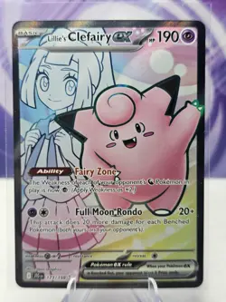 Lillie's Clefairy ex 173/159 Journey Together Holo Pokemon Card NM - Image 1