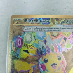 Pokemon TCG New Set Pikachu 247/191 Hyper Rare Gold Card Surging Sparks Full Art - Image 2