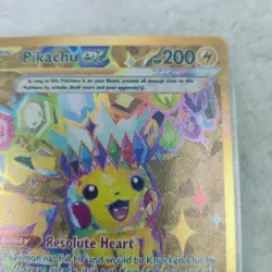 Pokemon TCG New Set Pikachu 247/191 Hyper Rare Gold Card Surging Sparks Full Art - Image 3