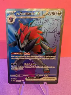 Pokemon TCG N's Zoroark EX Holo Ultra Rare Card 175/159 Sv09: Journey Together - Image 1