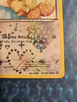 Pokemon Eevee Holo TCG Card RC14/RC25 Legendary Treasures Radiant Collection NM - Image 2