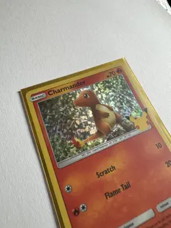 Sleeved Pokemon TCG - Charmander Card 9/25 Holo McDonalds 25th Anniversary Promo - Image 5