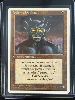 Magic MTG Italian Revised Obsianus Golem Artist Proof Near Mint Only 50 Exist! - Image 3