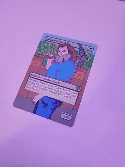 Mtg Altered Art - Sakura Tribe Elder "Steve" Hand Painted Custom Art - Image 3