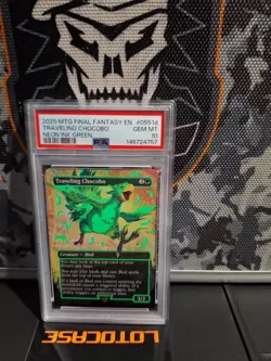 MTG PSA 10 Traveling Chocobo Mythic Neon Ink Green 2025 #0551d FIN English - Image 1
