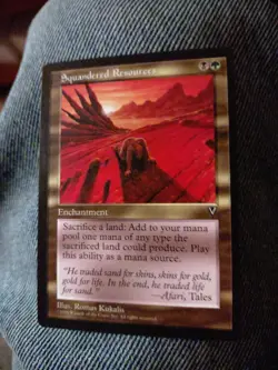 Magic the Gathering Squandered Resources Visions MTG CCG NM+ - Image 1