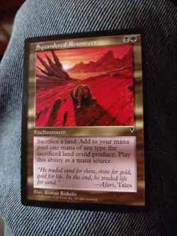 Magic the Gathering Squandered Resources Visions MTG CCG NM+ - Image 2