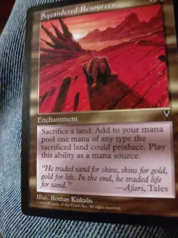 Magic the Gathering Squandered Resources Visions MTG CCG NM+ - Image 3