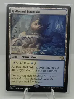 Magic the Gathering Lorwyn Eclipsed Hallowed Fountain #265 Near Mint - Image 1