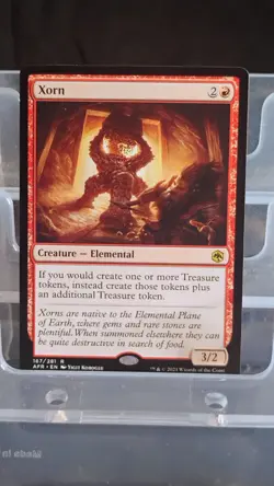 Magic: The Gathering Xorn Rare Red Creature Elemental Regular Forgotten Realms - Image 1