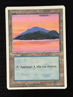 Magic MTG Italian Revised Island Artist Proof Near Mint - Only 50 Exist! - Image 1