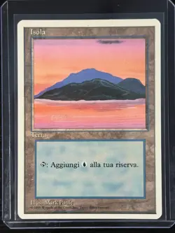 Magic MTG Italian Revised Island Artist Proof Near Mint - Only 50 Exist! - Image 3
