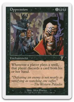 Oppression #152 (LP) 7th Edition 7ED Magic MTG - Image 1