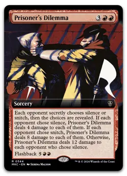 Prisoner's Dilemma (Extended Art) #344 (NM) Murders Karlov Manor MKC Magic MTG - Image 1