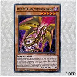 Curse of Dragon, the Cursed Dragon - ROTD-EN002 - Common 1st Edition Yugioh - Image 1