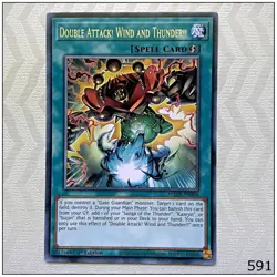 Double Attack! Wind and Thunder!! - MAZE-EN008 - Rare 1st Edition Yugioh - Image 1