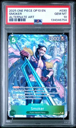 Smoker Alternate Art One Piece Op10-Royal Blood 030 PSA 10 - Image 1