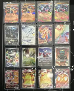 Pokemon TCG Holo & GX V Card Lot - Pikachu, Charizard, Venusaur, 58 Cards - Image 1