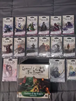 Legend of the Five Rings Card Game Lot - 1 Expansion, 2 Clan, 13 Dynasty All NIS - Image 2