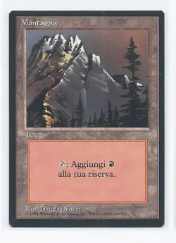 MTG magic cards 1x Mountain (version A) - Italian Revised FBB Foreign Black Bord - Image 1