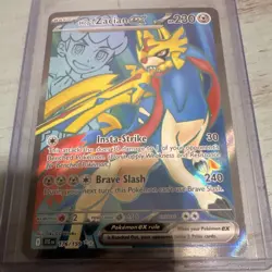 Pokemon Hop's Zacian ex 176/159 Sv09: Journey Together Holo Ultra Rare Card - Image 1