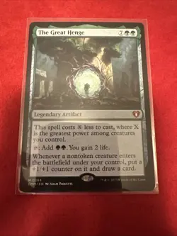 MTG the Great Henge Commander Masters Mythic Card CMM 0294 Regular - Image 1