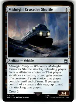 Midnight Crusader Shuttle Universes Beyond: Doctor Who Regular MTG NM - Image 1