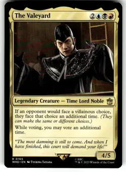 The Valeyard 0165 Non Foil Rare Doctor Who Commander MTG Near Mint - Image 1