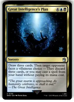 Great Intelligence's Plan 0133 Non Foil Uncommon Doctor Who Commander MTG NM - Image 1