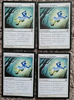 MTG 4x Journey to Nowhere Duel Decks: Elspeth vs. Tezzeret Playset X4 NM Magic - Image 1