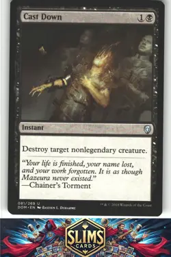 Cast Down - Dominaria - MTG - Uncommon - #81 - NM - Image 1