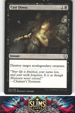 Cast Down - Dominaria - MTG - Uncommon - #81 - NM - Image 1