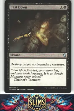 Cast Down - Dominaria - MTG - Uncommon - #81 - NM - Image 1