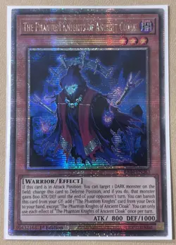 The Phantom Knights of Ancient Cloak RA04-EN263 Quarter Century Secret Rare 1st - Image 1