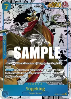 Sogeking (Alternate Art) (Manga) OP03-122 Pillars of Strength Foil NM English - Image 2
