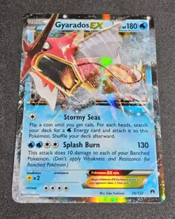 Pokemon TCG XY Breakpoint Gyarados EX Holo Card 26/122 Ultra Rare Near Mint - Image 1