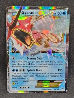 Pokemon TCG XY Breakpoint Gyarados EX Holo Card 26/122 Ultra Rare Near Mint - Image 2