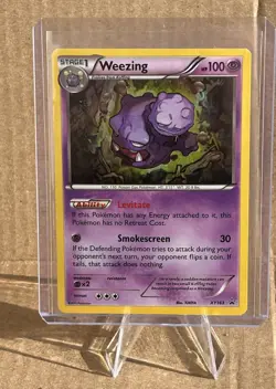 Pokemon TCG Weezing Holo Rare Black Star Promo Card XY163 - Image 1