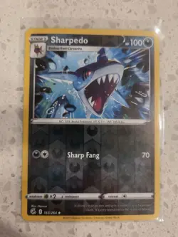 Sharpedo 163/264 Fusion Strike Reverse Holo Pokemon Tcg Card NM - Image 1