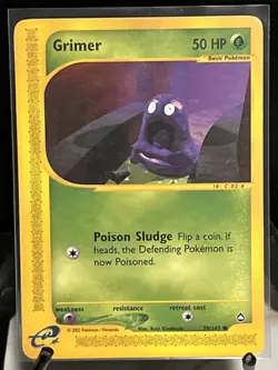 Pokemon TCG Grimer 79/147 Aquapolis E-Series Common Card - Image 1
